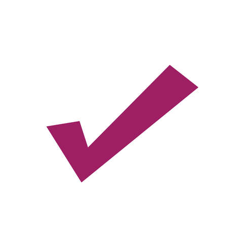 Checkmark icon, vector on white backgroundのイラスト素材