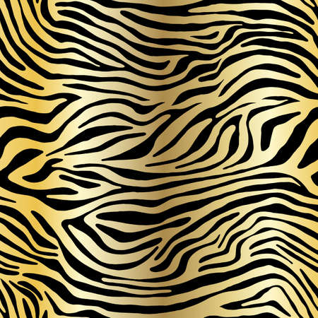 Vector animal print. Zebra ornament. Seamless patternのイラスト素材
