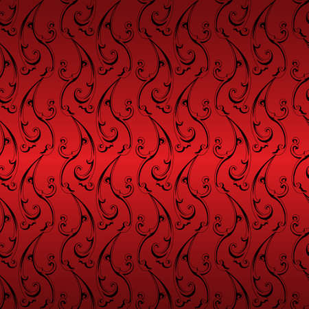 Vector vintage baroque ornament. Retro pattern antique style acanthus. Seamless patternのイラスト素材
