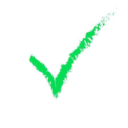 Checkmark icon, vector on white backgroundのイラスト素材