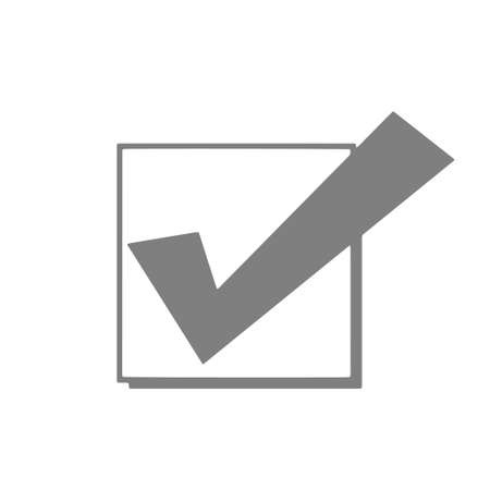 Checkmark icon, vector on white backgroundのイラスト素材