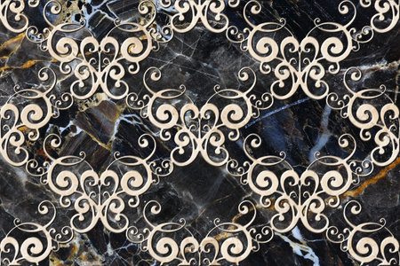 Digital tiles design template. Colorful ceramic wall tiles decoration