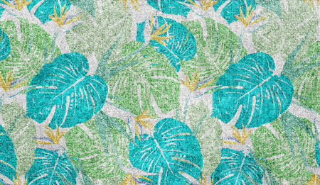 Digital tiles design template. Colorful ceramic wall tiles decoration