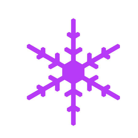 Vector snowflake icon isolated.  illustration for webのイラスト素材