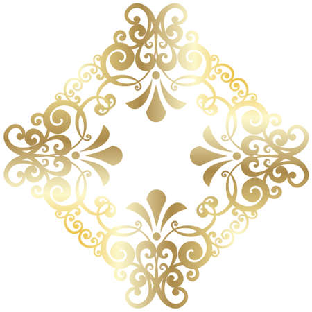 Vector damask vintage baroque ornament. Retro pattern antique style acanthus. Tile, wallpaper decor element.のイラスト素材