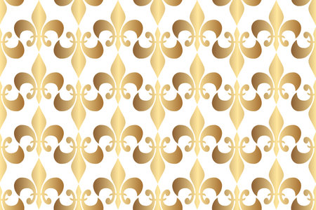 Abstract background Royal heraldic lilies seamless pattern