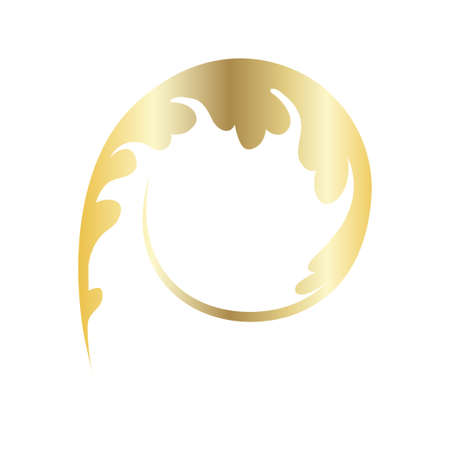 Vector damask vintage baroque scroll ornament swirl. Victorian monogram heraldic shield swirl. Retro floral leaf pattern border foliage antique acanthus calligraphy engraved tattoo. Tile decor element. Vector illustrationのイラスト素材