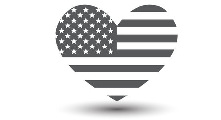 Vector Grunge USA Flag. American Flag Symbol.Icon For Website Or Mobile App. vector illustrationのイラスト素材