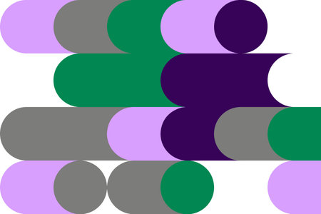 Bauhaus abstract geometric pattern background. Modern art pattern. Abstract vector pattern design for web banners.のイラスト素材