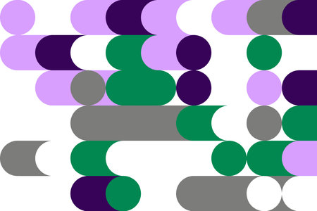 Bauhaus abstract geometric pattern background. Modern art pattern. Abstract vector pattern design for web banners.のイラスト素材