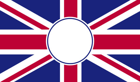 Grunge UK flag.Vector British flag. UK flag in grungy style.Vector Union Jack grunge flag with copy space for your design. vector illustrationのイラスト素材