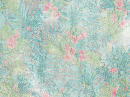 Digital tiles design. 3D render Colorful ceramic wall tiles decoration. Abstract damask patchwork pattern with geometric and floral ornaments, Vintage tiles intricate details . High quality photoの写真素材