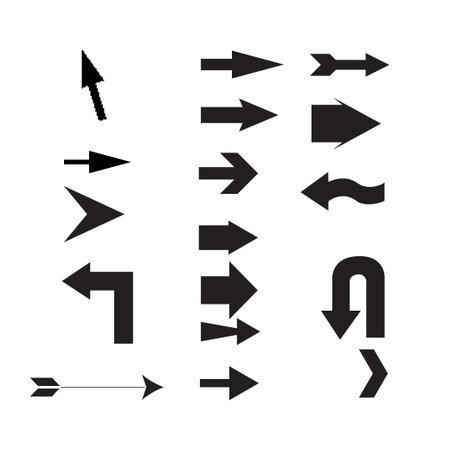 Arrow icon. Set of black vector arrows. Arrow vector icon. Arrow. Arrows vector collection