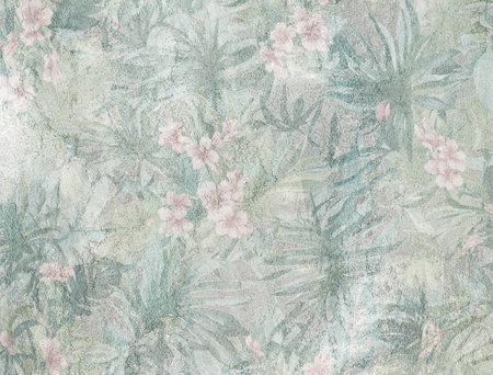 Digital tiles design. 3D render Colorful ceramic wall tiles decoration. Abstract damask patchwork pattern with geometric and floral ornaments, Vintage tiles intricate details. High quality photoの写真素材