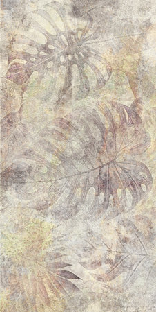 Abstract grunge textured mural background. Background for ceramic tile. Digital tiles design. Colorful ceramic wall tiles decoration. Abstract damask patchwork patternの写真素材