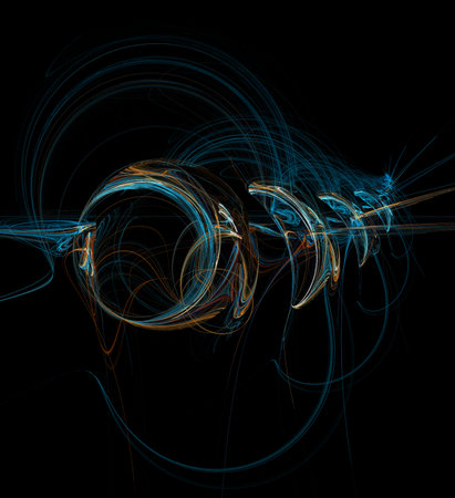 abstract digital background. Pattern for textile and design.Fractal a never-ending pattern. Abstract Computer generated Fractal design. High quality photoの写真素材