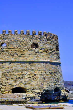 Fortification: Venetian castle (Koules), in Crete, Greeceの写真素材