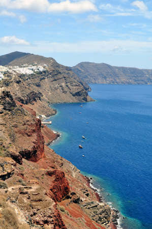 Beautiful island of Santorini, Greeceの写真素材