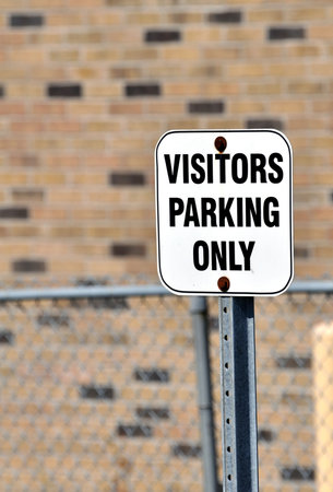 Visitors parking signの写真素材