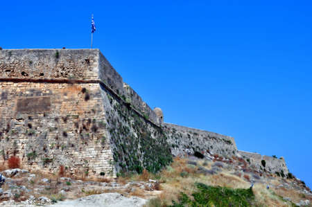 Travel Europe: medieval fortress in Rethymno, Crete, Greeceの写真素材
