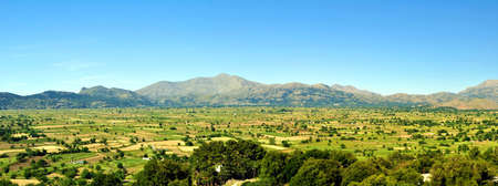 Panoramic view of a fertile plateau.の写真素材