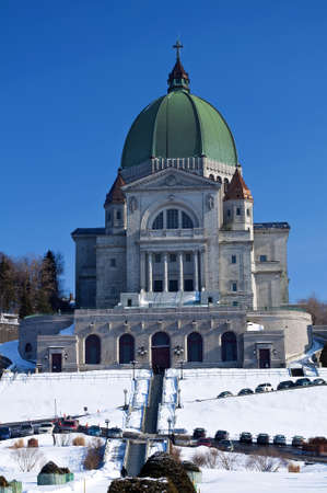 View of the Saint Joseph Oratory in Montreal, Canada.の写真素材
