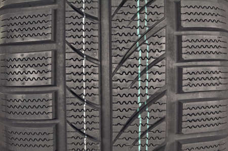 New winter tire pattern close up.の写真素材