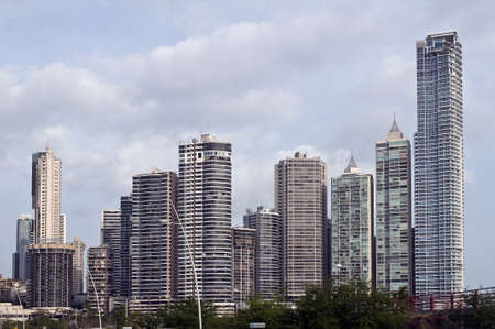 Panama City skyline, Panama.のeditorial素材
