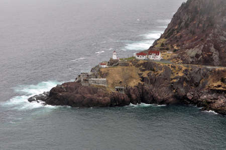The Narrows lighthouse, Saint John's, Newfoundland, Canada.の写真素材