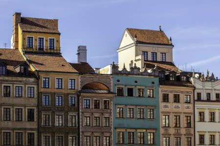 Houses in the Old Town of Warsaw,Poland.のeditorial素材