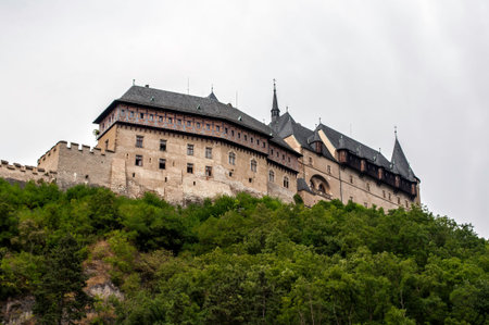 Karlstejn castle in Central Bohemia, Czech Republic 