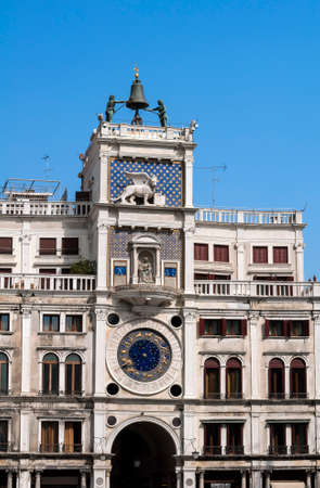 Astronomical clock in San Marco Square, Venice, Italy のeditorial素材