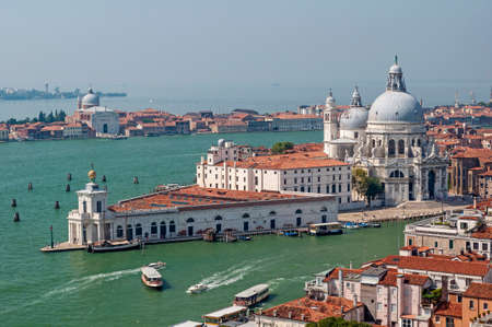 Basilica of Saint Mary of Salute, Venice, Italy の写真素材