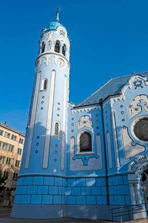 Blue Church  The Church of St  Elizabeth, Bratislava, Slovakia の写真素材
