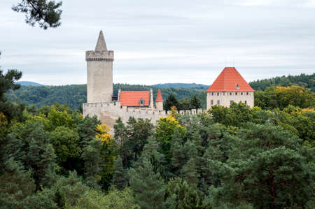 Medieval Kokorin castle in the Czech Republic.のeditorial素材