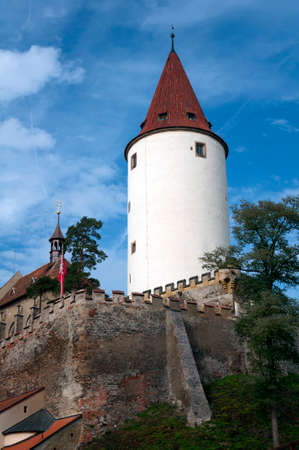 Medieval Krivoklat castle in Central Bohemia, Czech Republic.のeditorial素材
