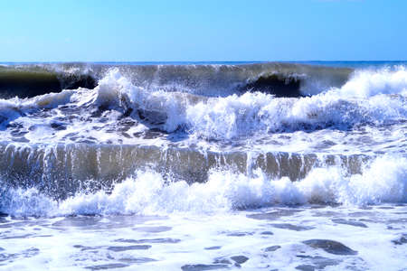 Waves in the Mediterraneanの写真素材
