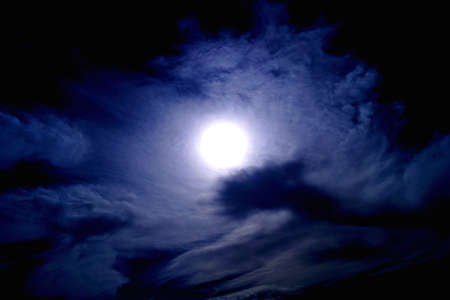 Sun on dark skyの写真素材