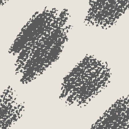 seamless pattern. Abstract background with round brush strokes. Monochrome hand drawn textureのイラスト素材