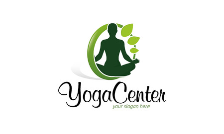 Yoga Center Logo.のイラスト素材