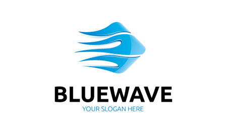 Blue Wave Logoのイラスト素材