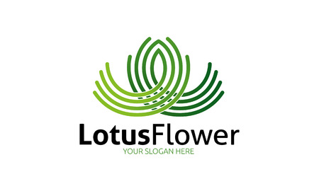 Lotus Flower Logoのイラスト素材
