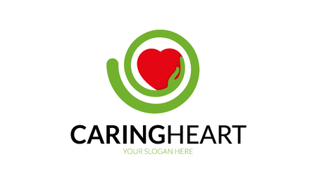 Caring Heart Logoのイラスト素材