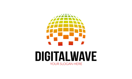 Digital Wave Logoのイラスト素材