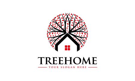 Tree Home Logoのイラスト素材