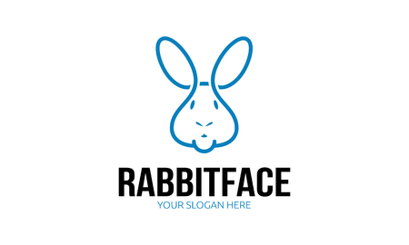 Rabbit Face Logoのイラスト素材