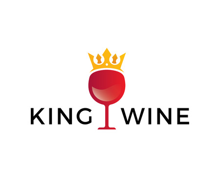 King Wine Logo Templateのイラスト素材