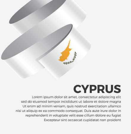 Cyprus flag for decorative.Vector backgroundのイラスト素材