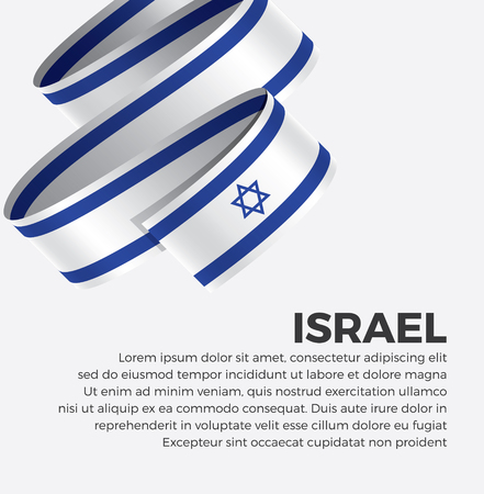Israel flag for decorative.Vector backgroundのイラスト素材
