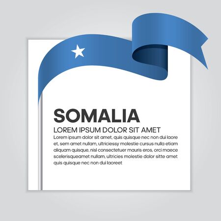 Somalia flag background, simple white background, vector illustrationのイラスト素材